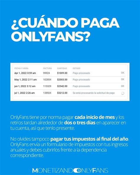 formas de pago onlyfans|Cuánto y cómo COBRAR EN ONLYFANS